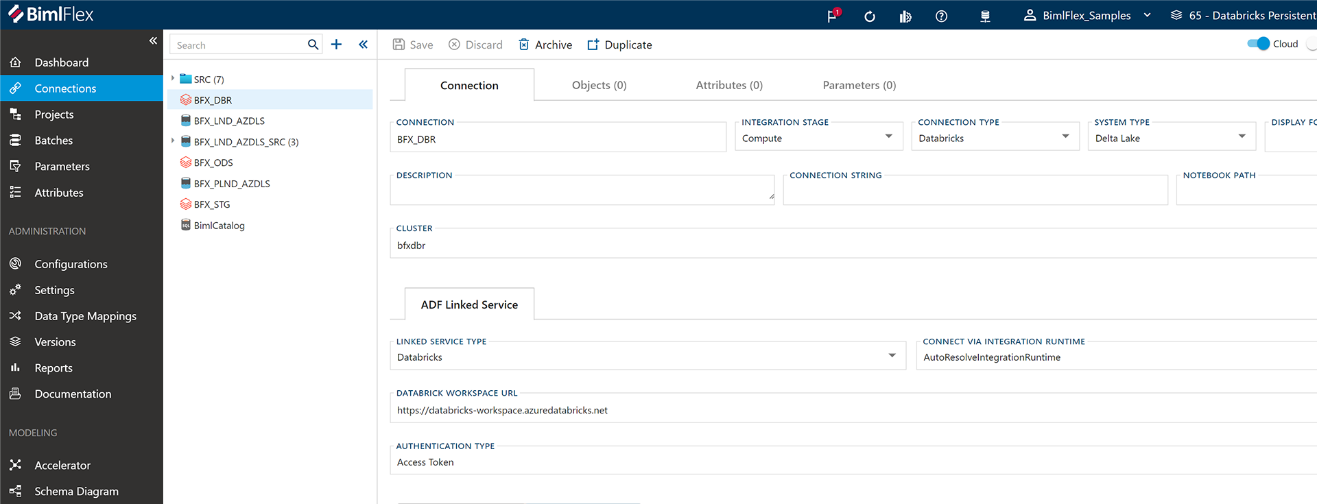 BimlFlex Databricks Connections