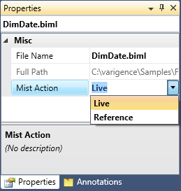 BimlFile Property Grid