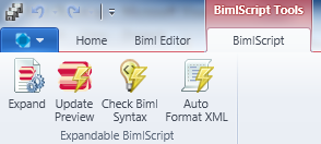 BimlScript Ribbon