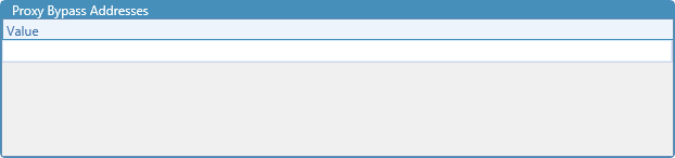 Proxy Bypass Address