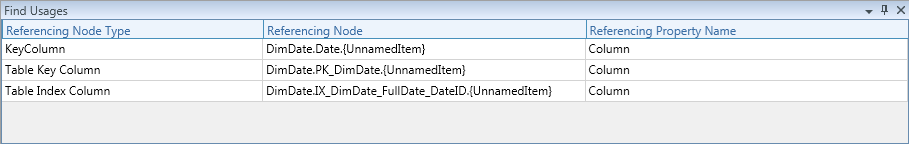 Find Usages Tool Window