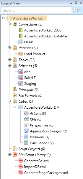 Logical View Tool Window
