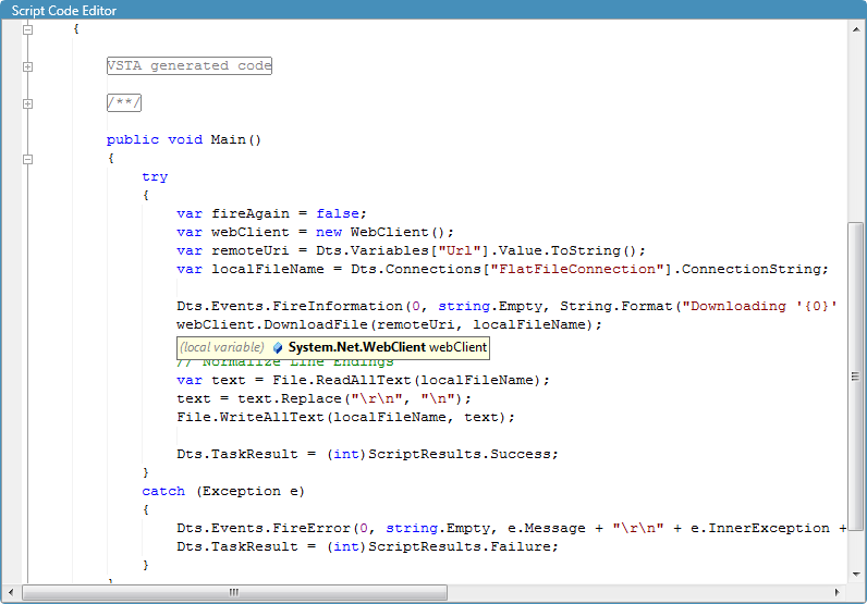 Script Project Editor