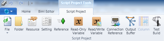 Script Project Ribbon