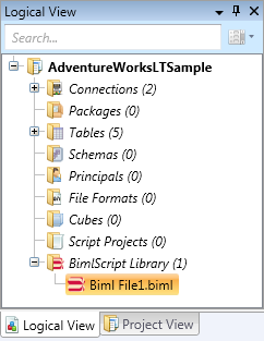 BimlScript in Logical View