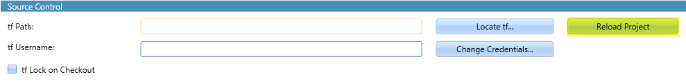 Reload Project button highlighted